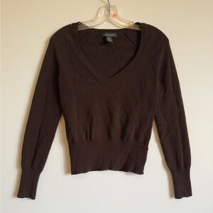 Banana Republic Italian Merino Brown Sweater Sz Small